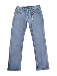 Western Bull WB06 Slim Straight Western Jeans – Scrolled V Pocket